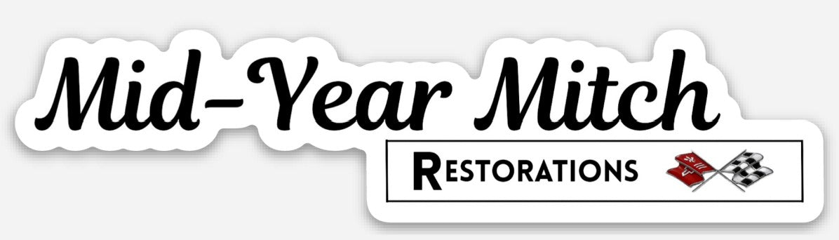 Mid Year Mitch Script Logo Sticker