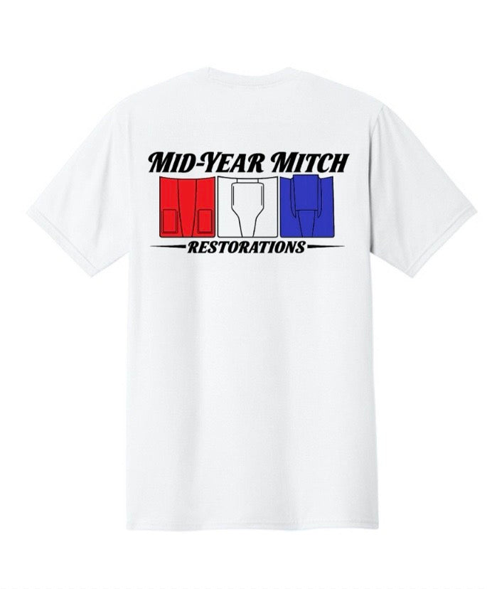 Red White & Blue Hoods Mid-Year Mitch Tee
