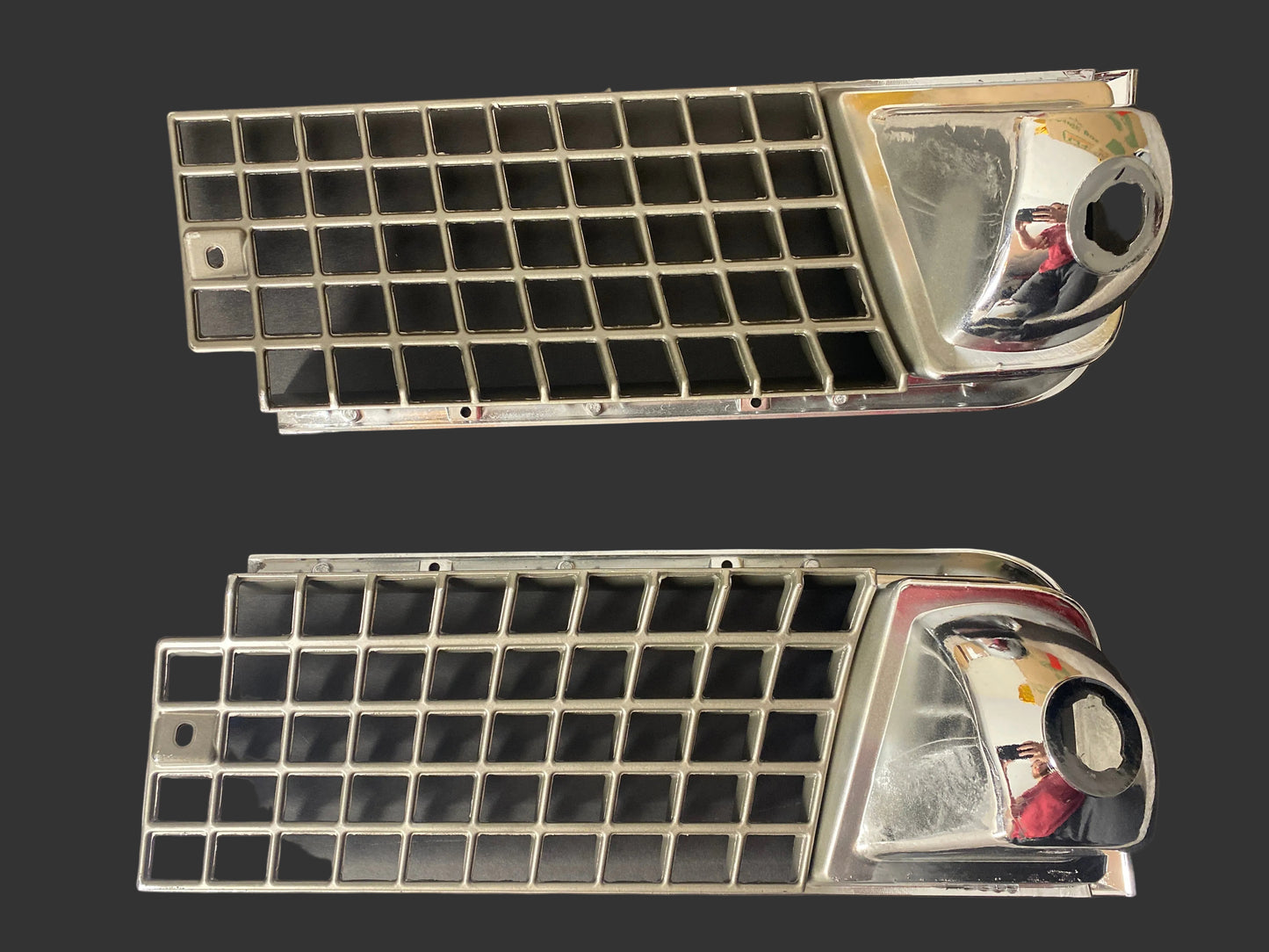 1971 corvette Die Cast Triple Chrome Plated Front Grilles (Pair)