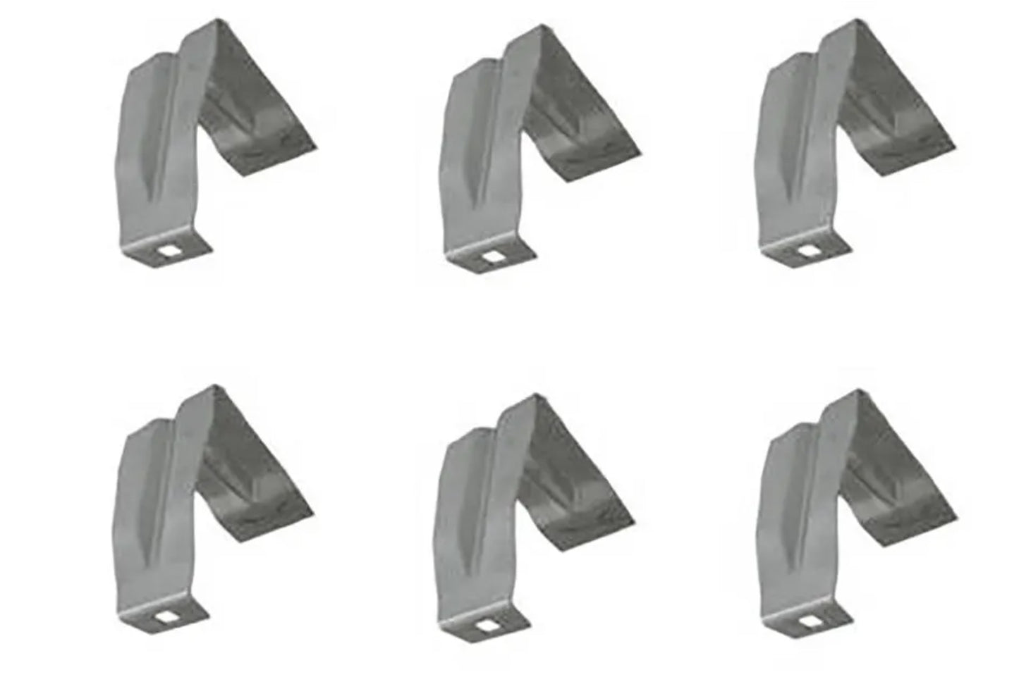 1966-1967 Corvette Rocker Molding Tab Car Set (6)