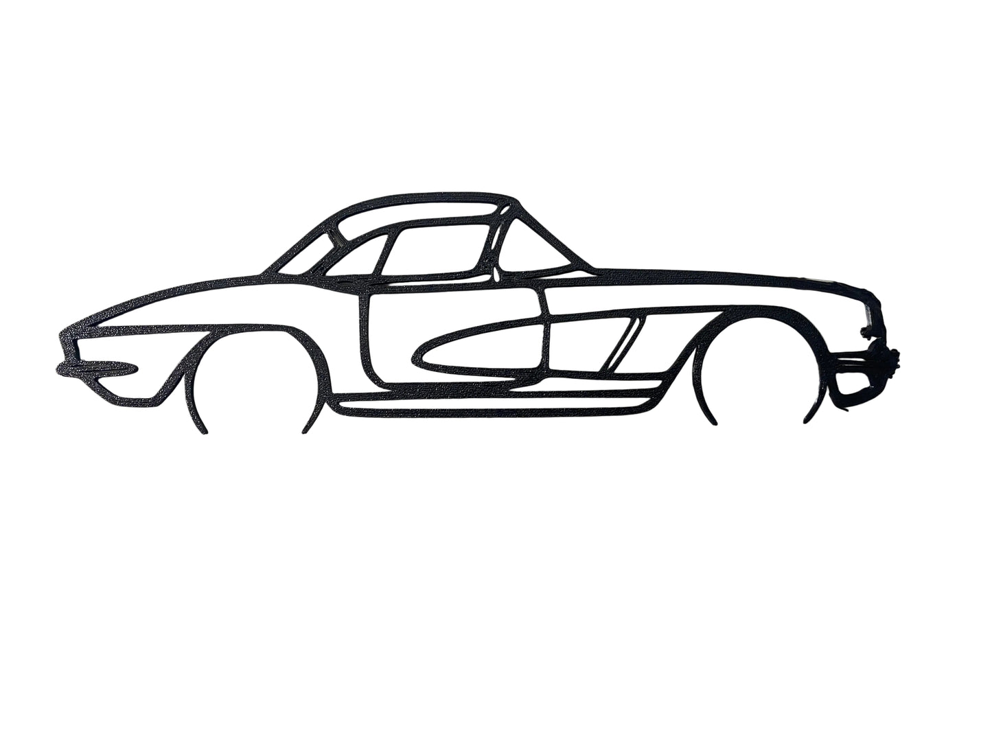 C1 And C2 Corvette Silhouette 3D Printed Design