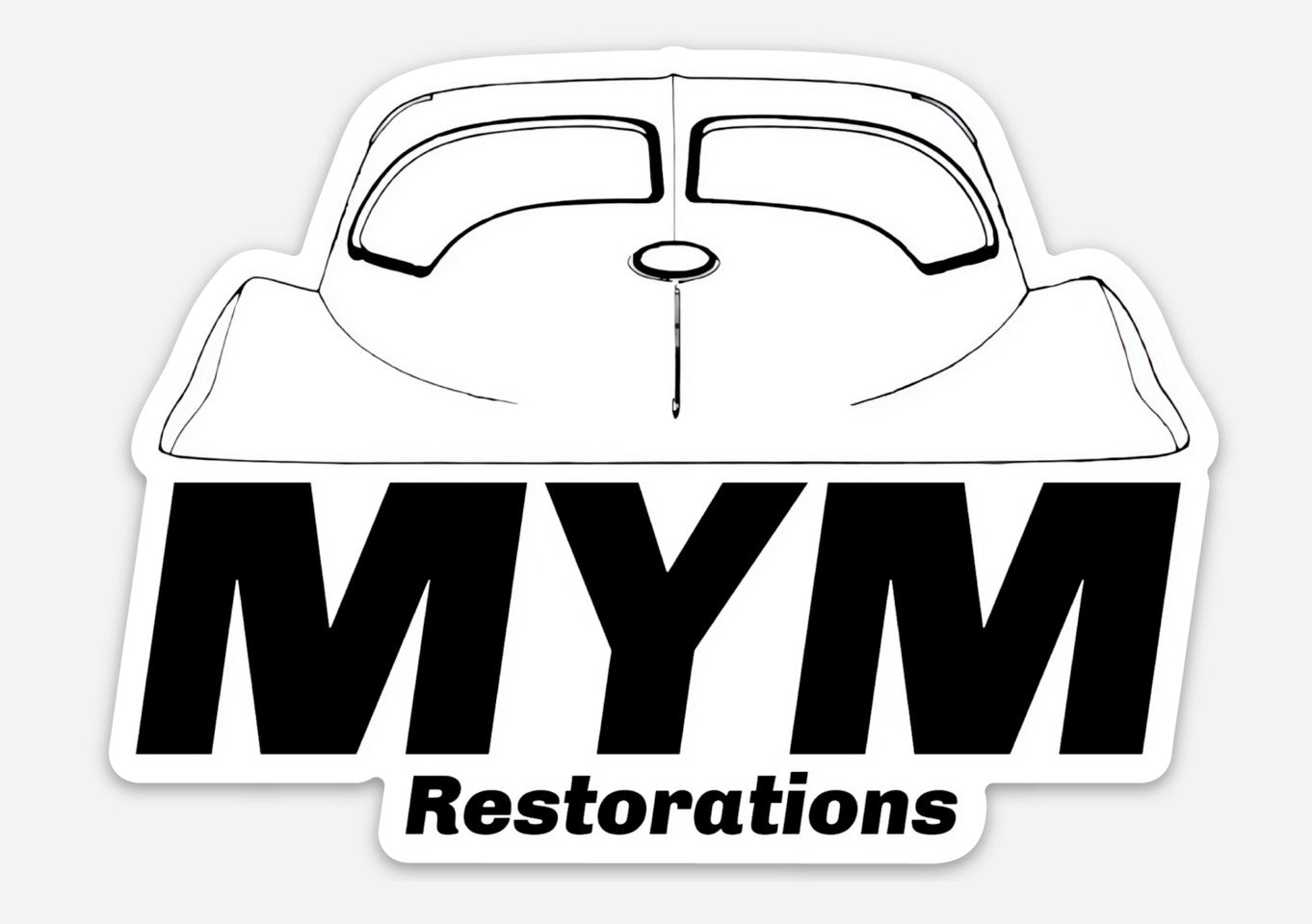 Mid Year Mitch Split Window Logo Sticker