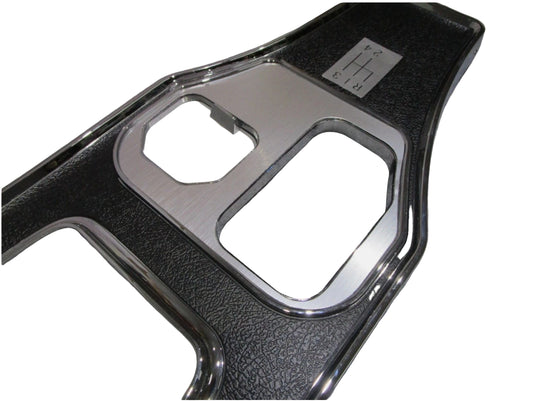 Pick Your Color! 1964-67 Corvette Die Cast Chrome Plated Manual Shift Console Plate.  Custom Painted By MYM