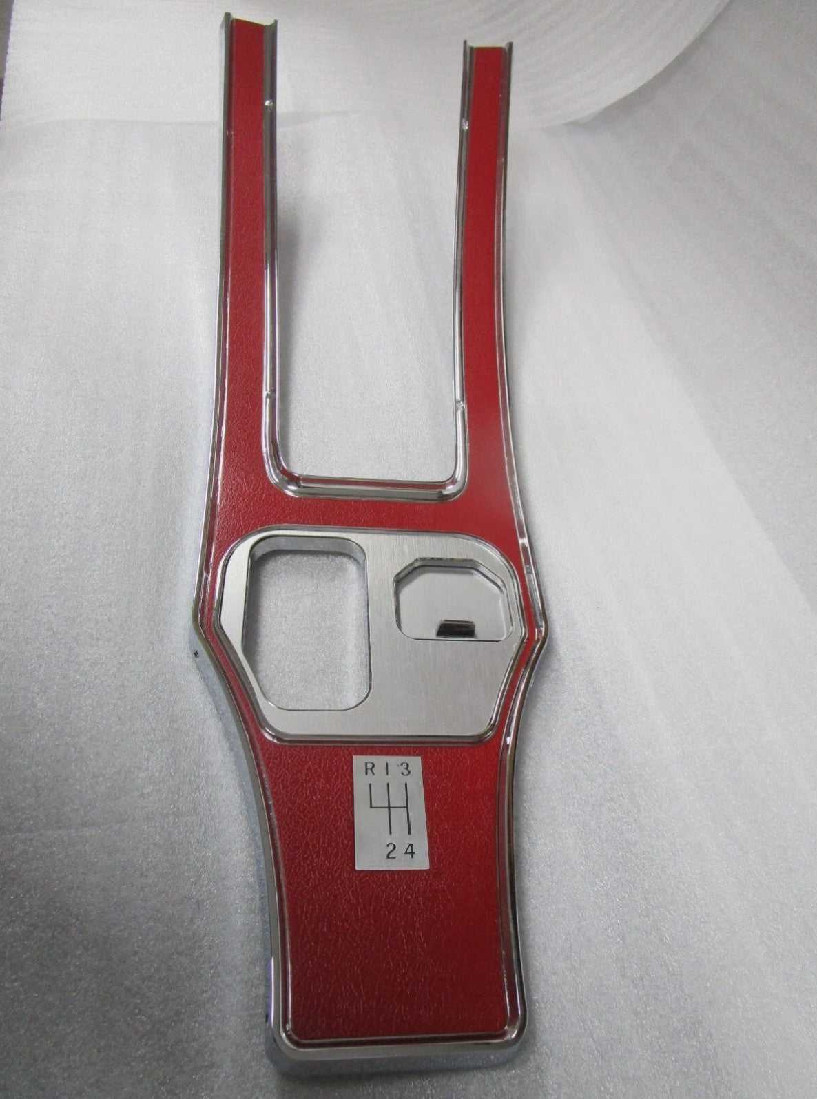Pick Your Color! 1964-67 Corvette Die Cast Chrome Plated Manual Shift Console Plate.  Custom Painted By MYM