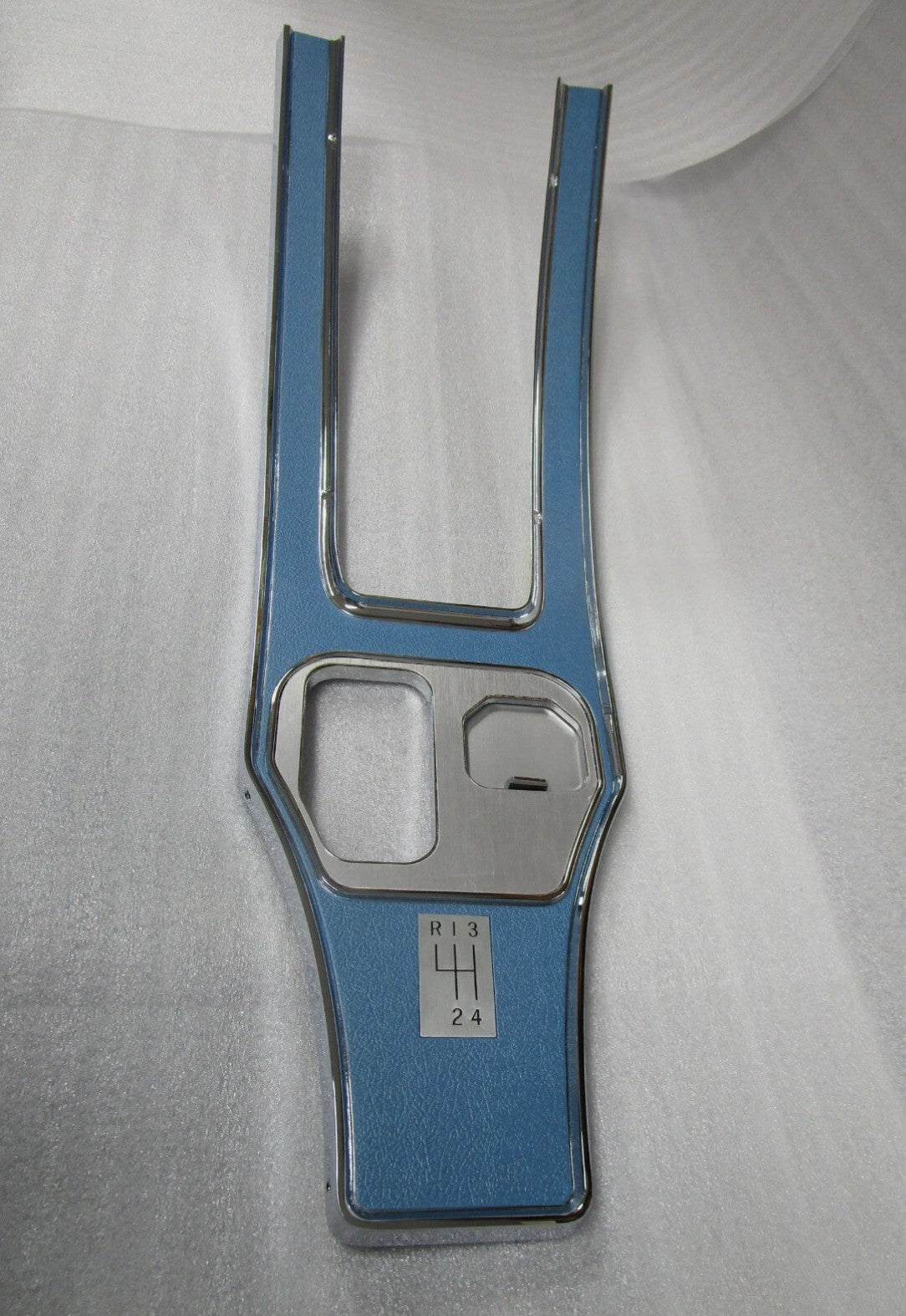 Pick Your Color! 1964-67 Corvette Die Cast Chrome Plated Manual Shift Console Plate.  Custom Painted By MYM