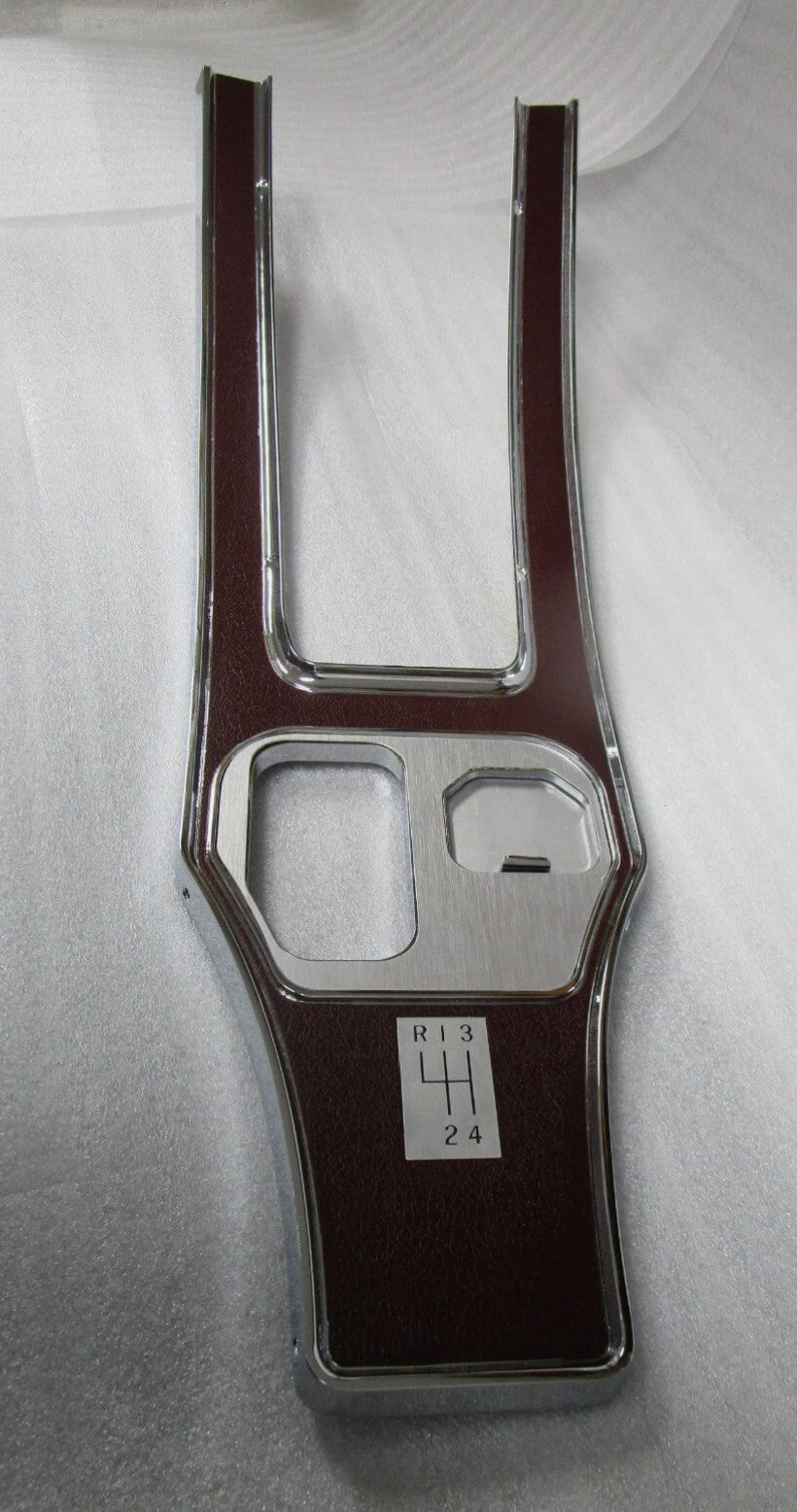 Pick Your Color! 1964-67 Corvette Die Cast Chrome Plated Manual Shift Console Plate.  Custom Painted By MYM